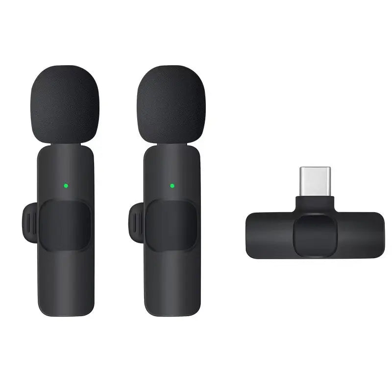 Other Professional Electronic Wireless Collar Clip Microphone - Omnidirectional Condenser Mic for Iphone/Ipad/Android Smartphones, Ideal for Interview, Vlogging, Vlogging Equipment