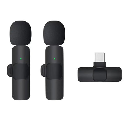 Other Professional Electronic Wireless Collar Clip Microphone - Omnidirectional Condenser Mic for Iphone/Ipad/Android Smartphones, Ideal for Interview, Vlogging, Vlogging Equipment