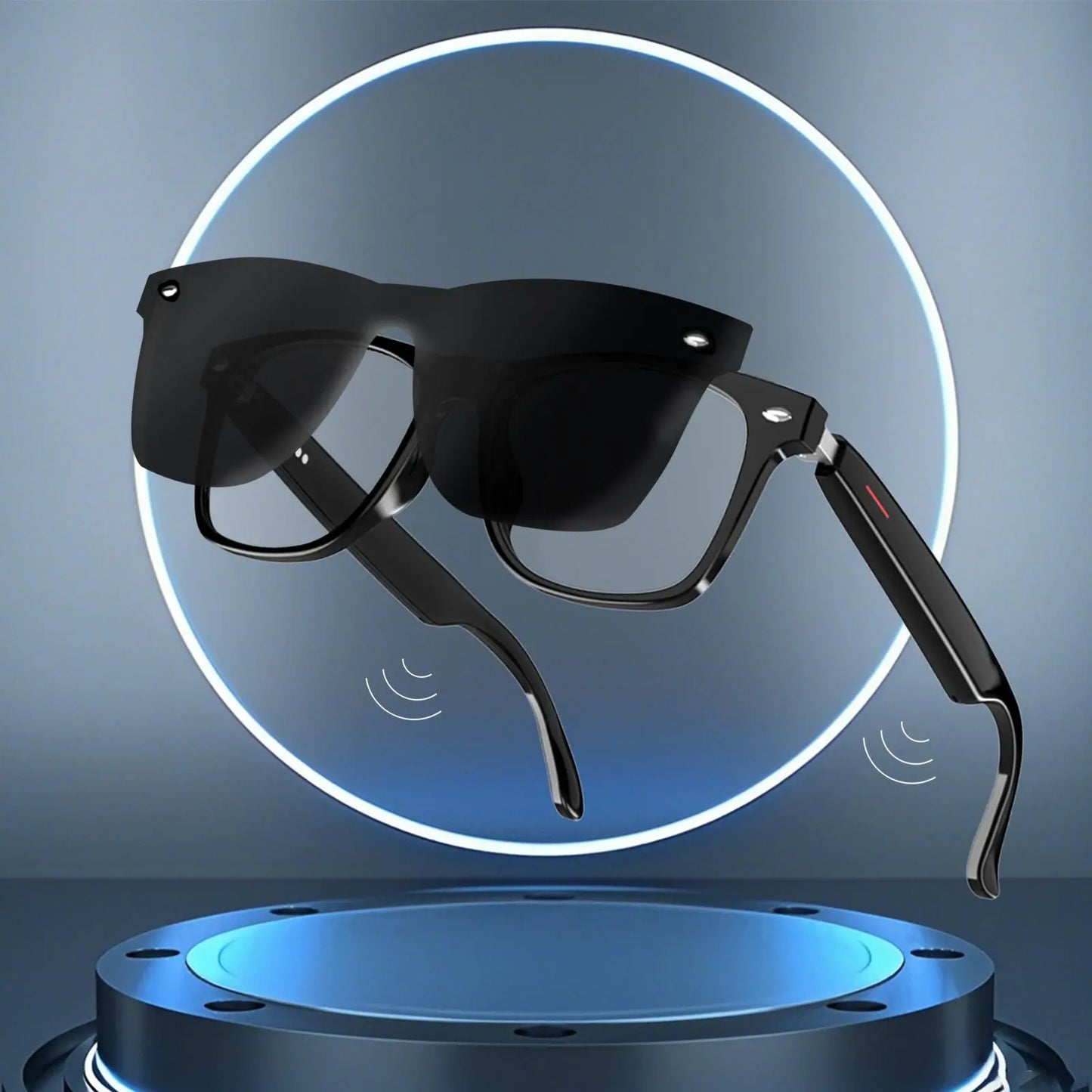 Advanced Smart Glasses with 3D Surround Sound, Voice Call Functionality, Music Playback, Quick Bluetooth Connectivity, High-Capacity Battery, and Extended Standby Time – Ideal for Home, Office, Travel, and Outdoor Activities, Perfect Gift Option
